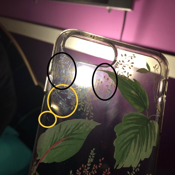 kate spade green leaves cover iPhone 6+, 7+, 8+ - Picture 6 of 8